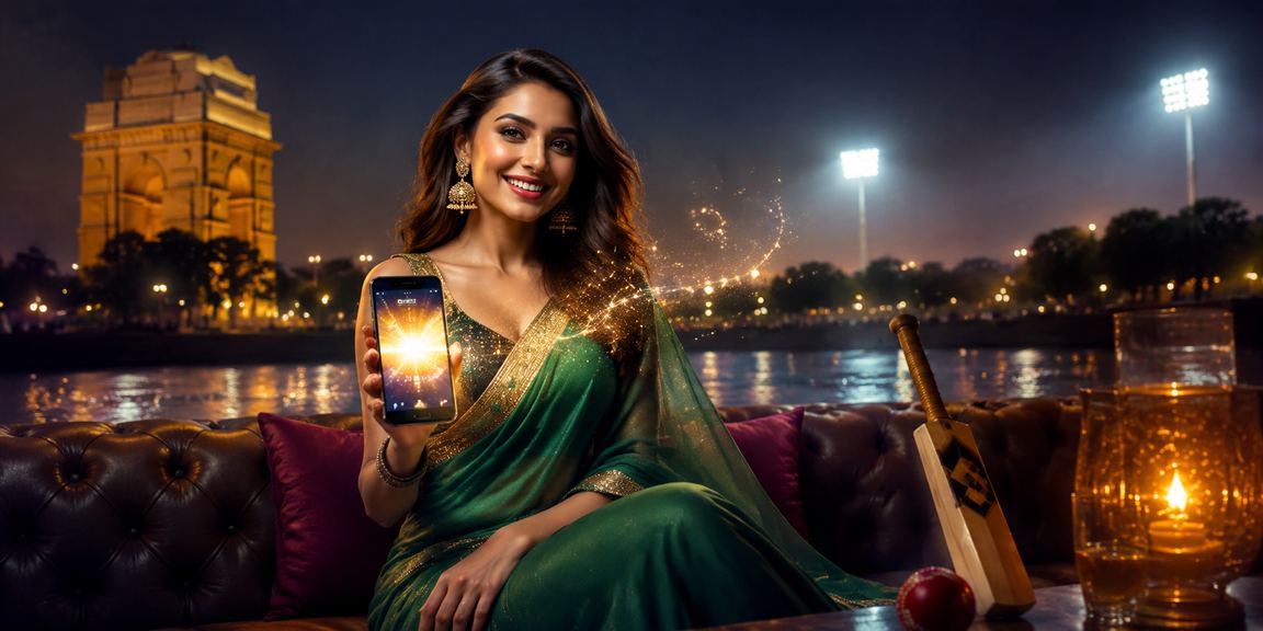 Cricket betting fans at India Gate, Delhi enjoying IPL promotions