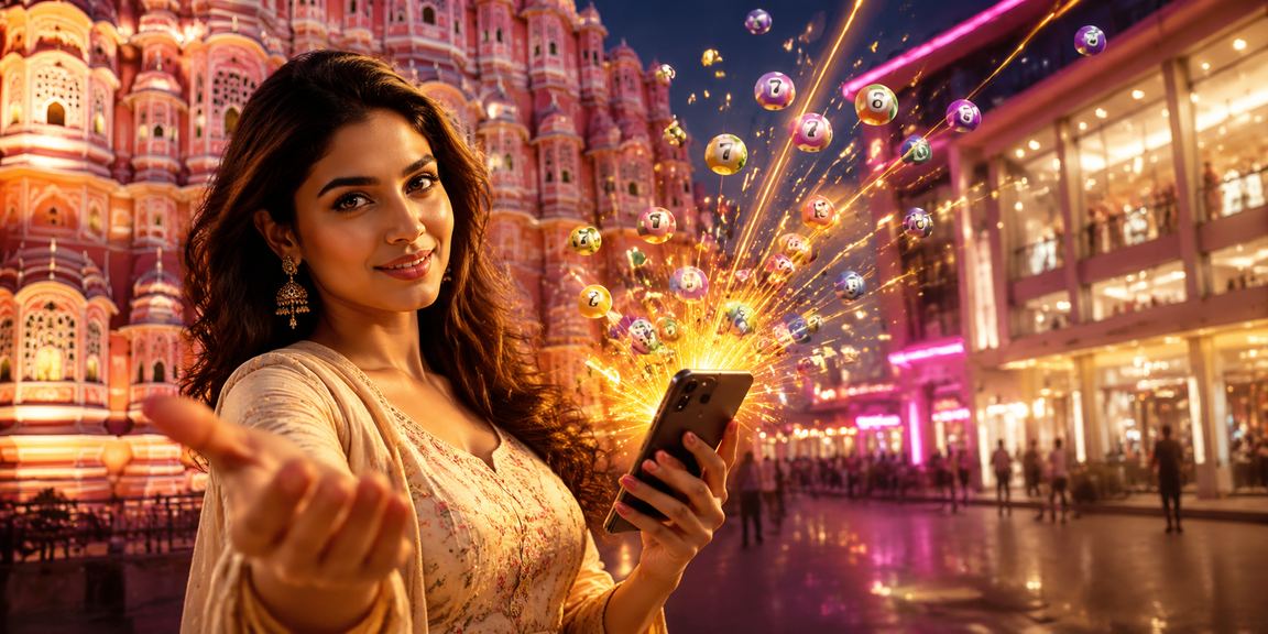Player studying lottery and betting options in Jaipur